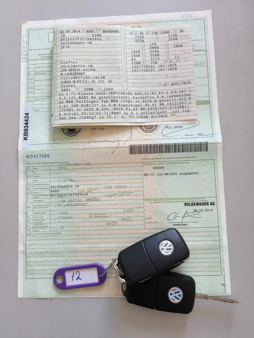 Volkswagen Crafter 50 lang L3 2.0TDI el.Hebebühne Palfinger Bílá - 2