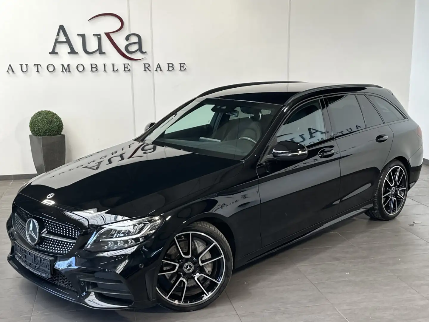 Mercedes-Benz C 300 T AMG-Line NAV+LED+CARPLAY+KAMERA+19ZOLL Schwarz - 2