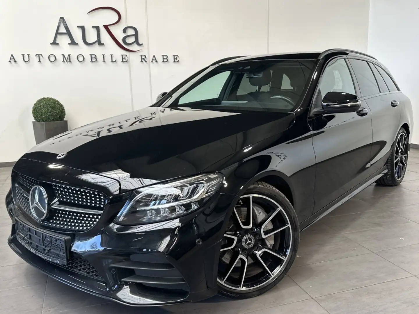 Mercedes-Benz C 300 T AMG-Line NAV+LED+CARPLAY+KAMERA+19ZOLL Schwarz - 1