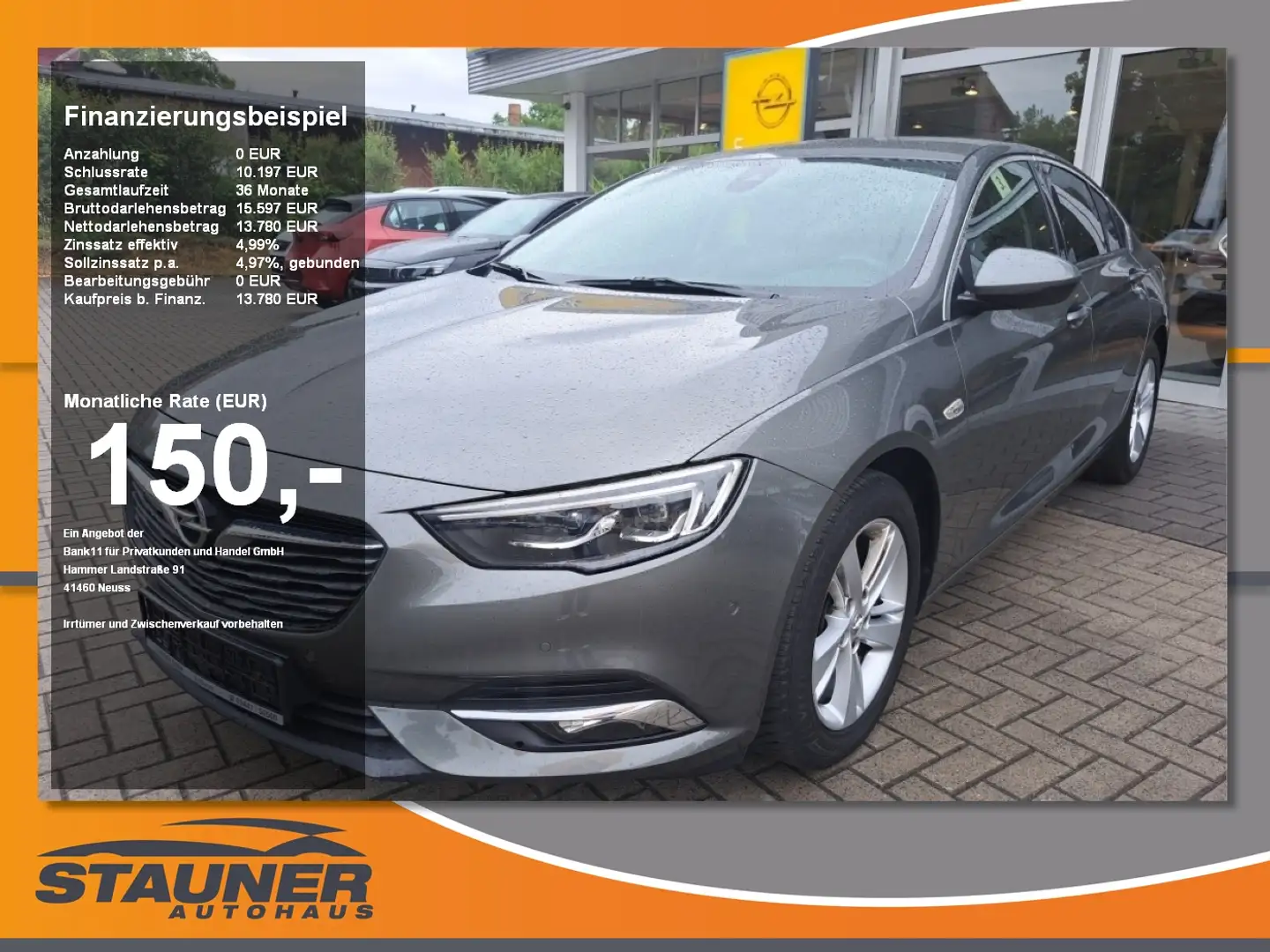Opel Insignia B Grand Sport 1.5 Turbo Dynamic Lenk-Sitzheizung , Gris - 1