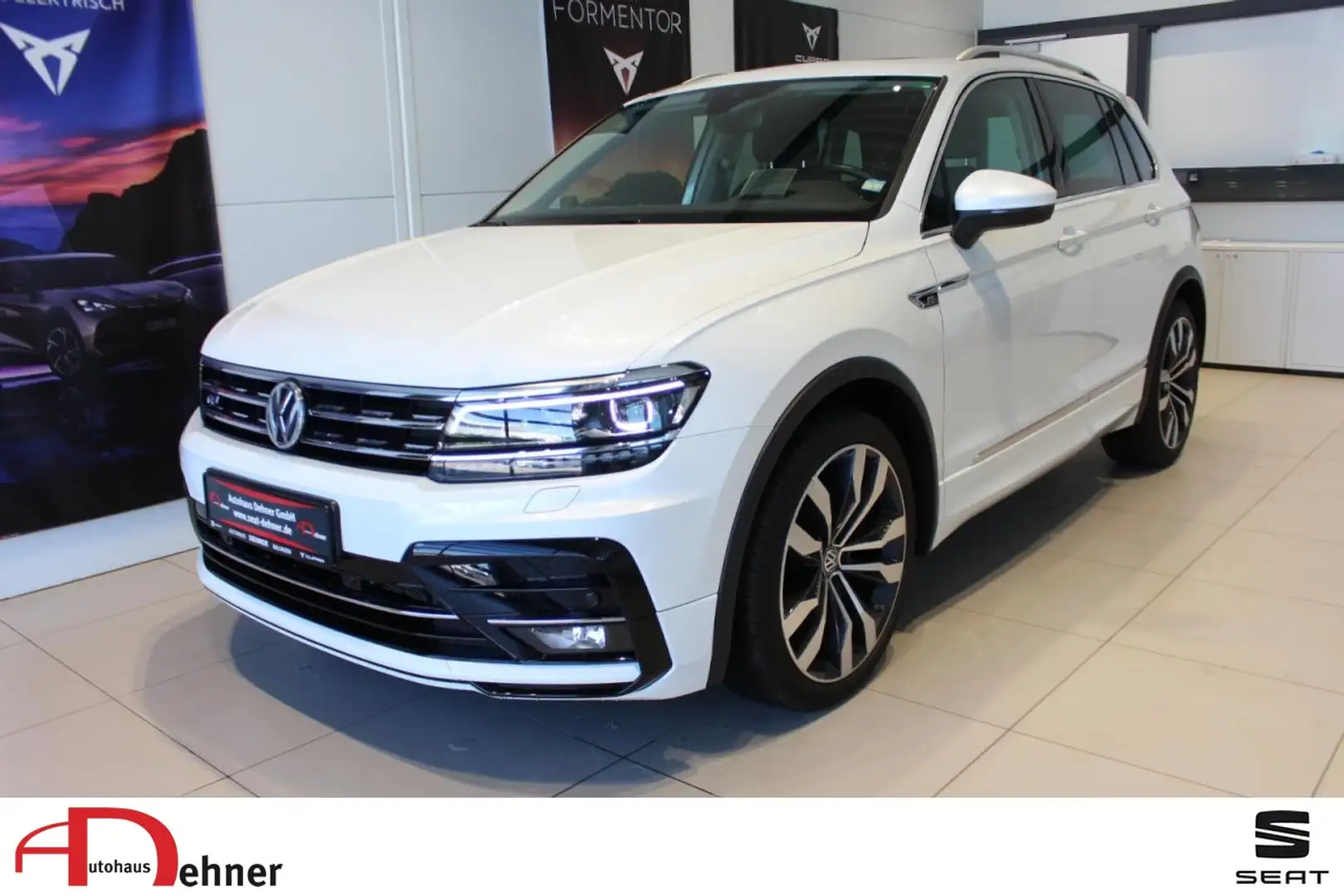 Volkswagen Tiguan Highline 2.0TSI DSG 4Motion LED/AHK/SDEL Klima Weiß - 1