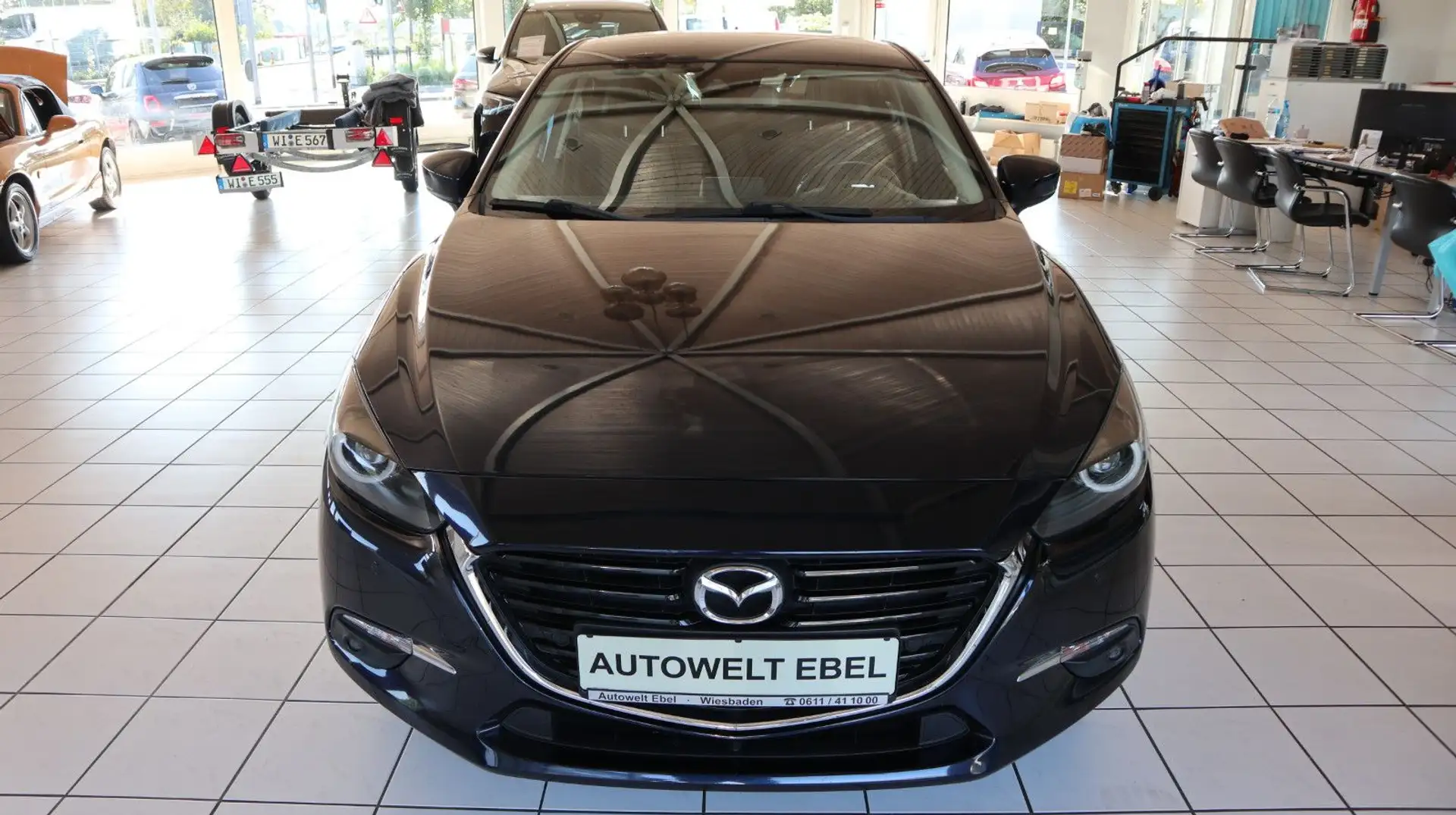 Mazda 3 Lim. *165PS*BOSE*NAVI*HU/AU+INSP. NEU*1. HAND* Blau - 2