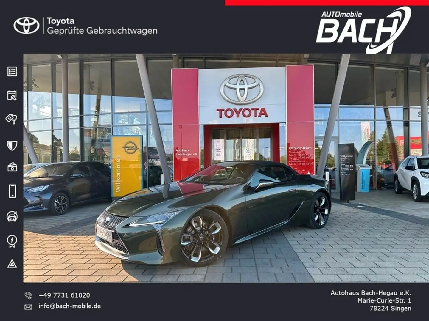 Lexus LC 500 Cabrio ** Performance Paket ** Neuzustand Groen - 1
