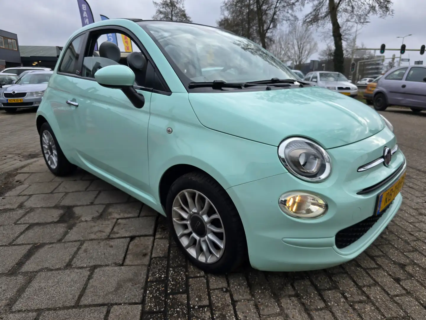 Fiat 500C 500C twin air Turbo 0.9 Groen - 1