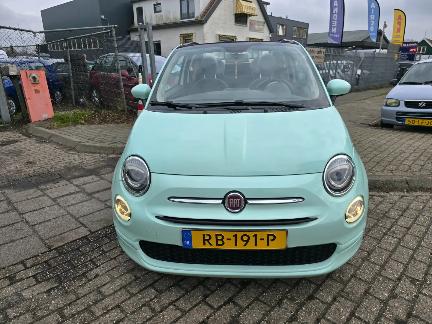 Fiat 500C 500C twin air Turbo 0.9 Groen - 2