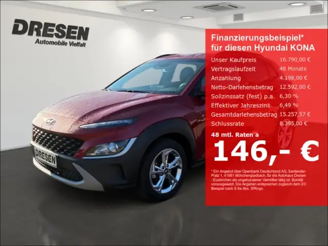 Hyundai KONA 1.0 T GDI 2WD Edition 30(120 PS)RFK/SHZ/LHZ