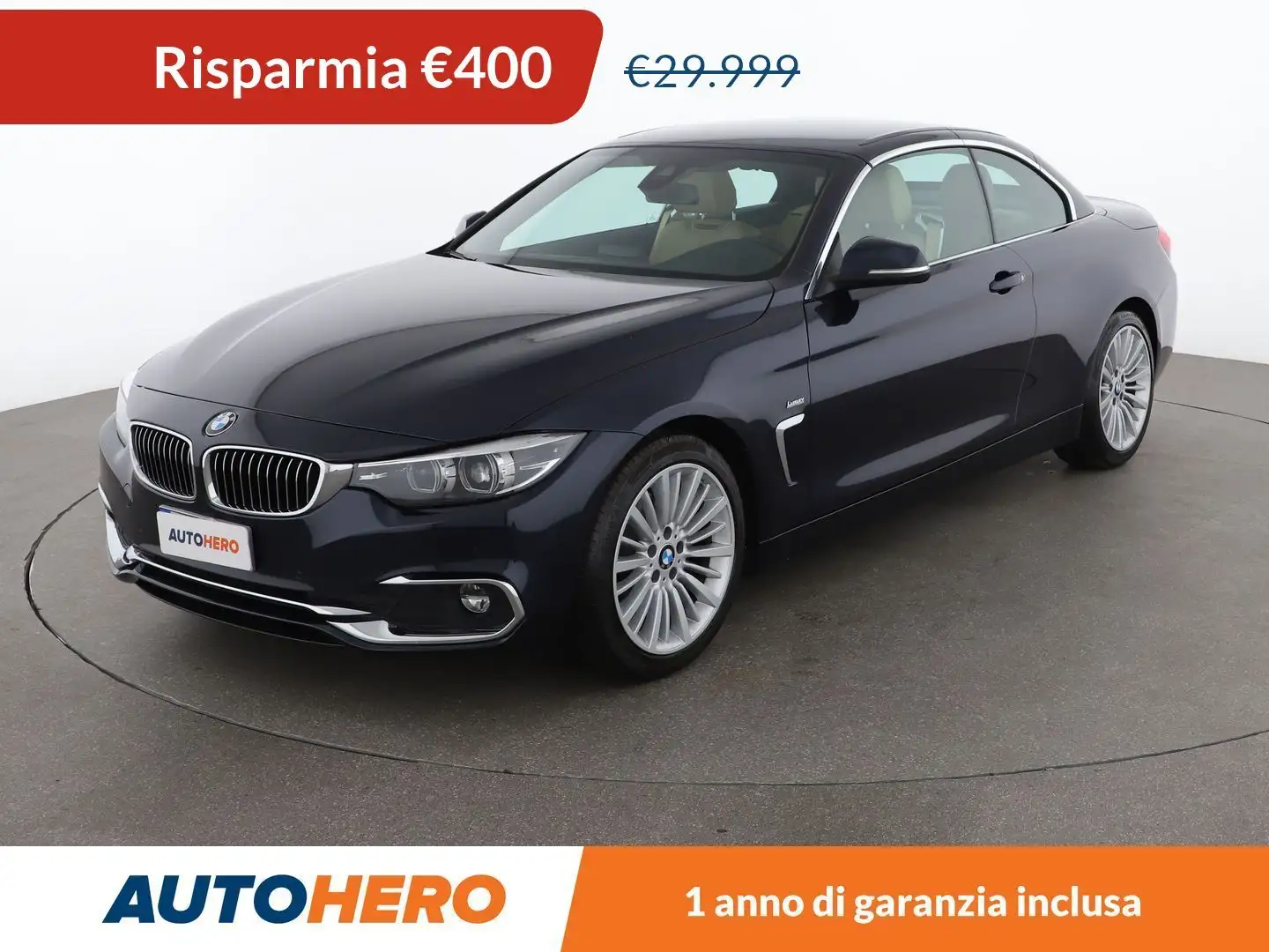 BMW 420 420d Luxury  Cabrio Blau - 1