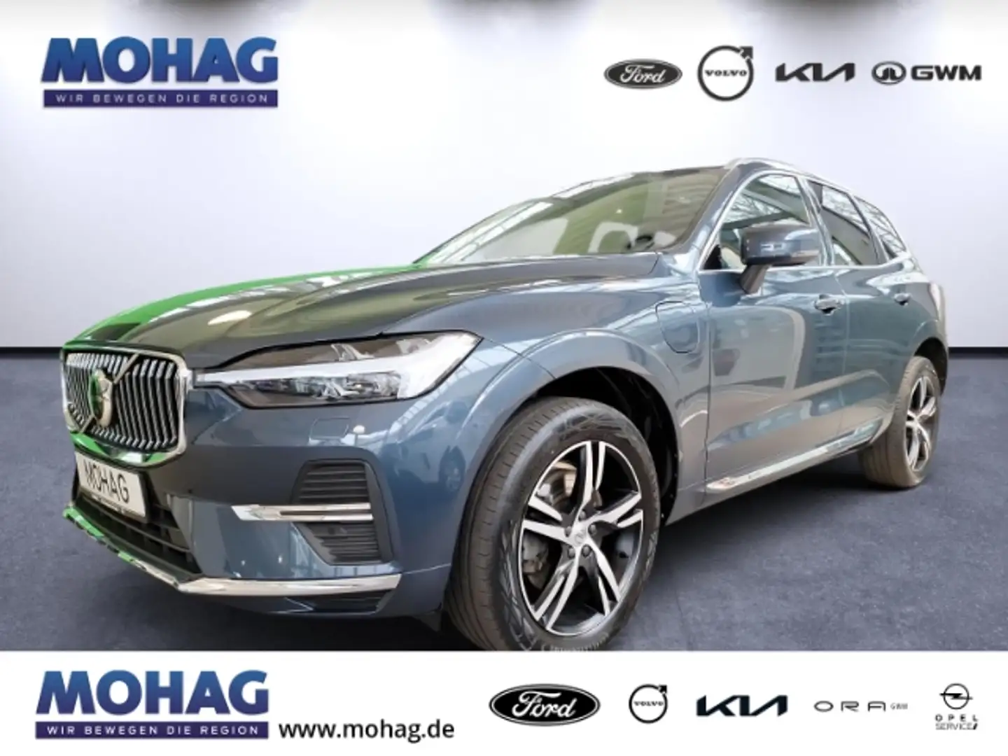 Volvo XC60 T6 AWD Inscription Expression AHK BLIS Panorama IL Blauw - 1