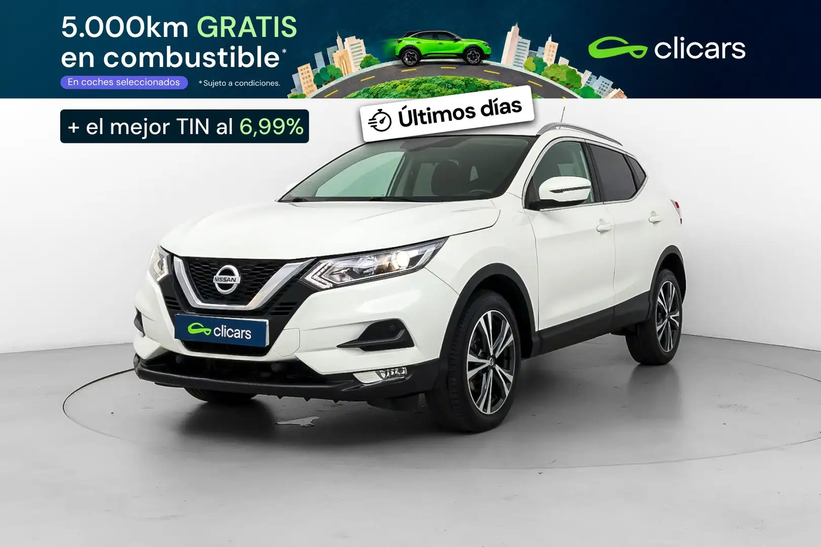Nissan Qashqai 1.3 DIG-T N-Connecta 4x2 103kW Blanco - 1
