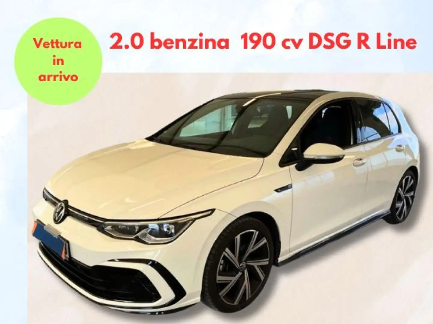 Volkswagen Golf 8 2.0 TSI 190CV R-Line DSG Tetto Led-Matrix Navi Gris - 1