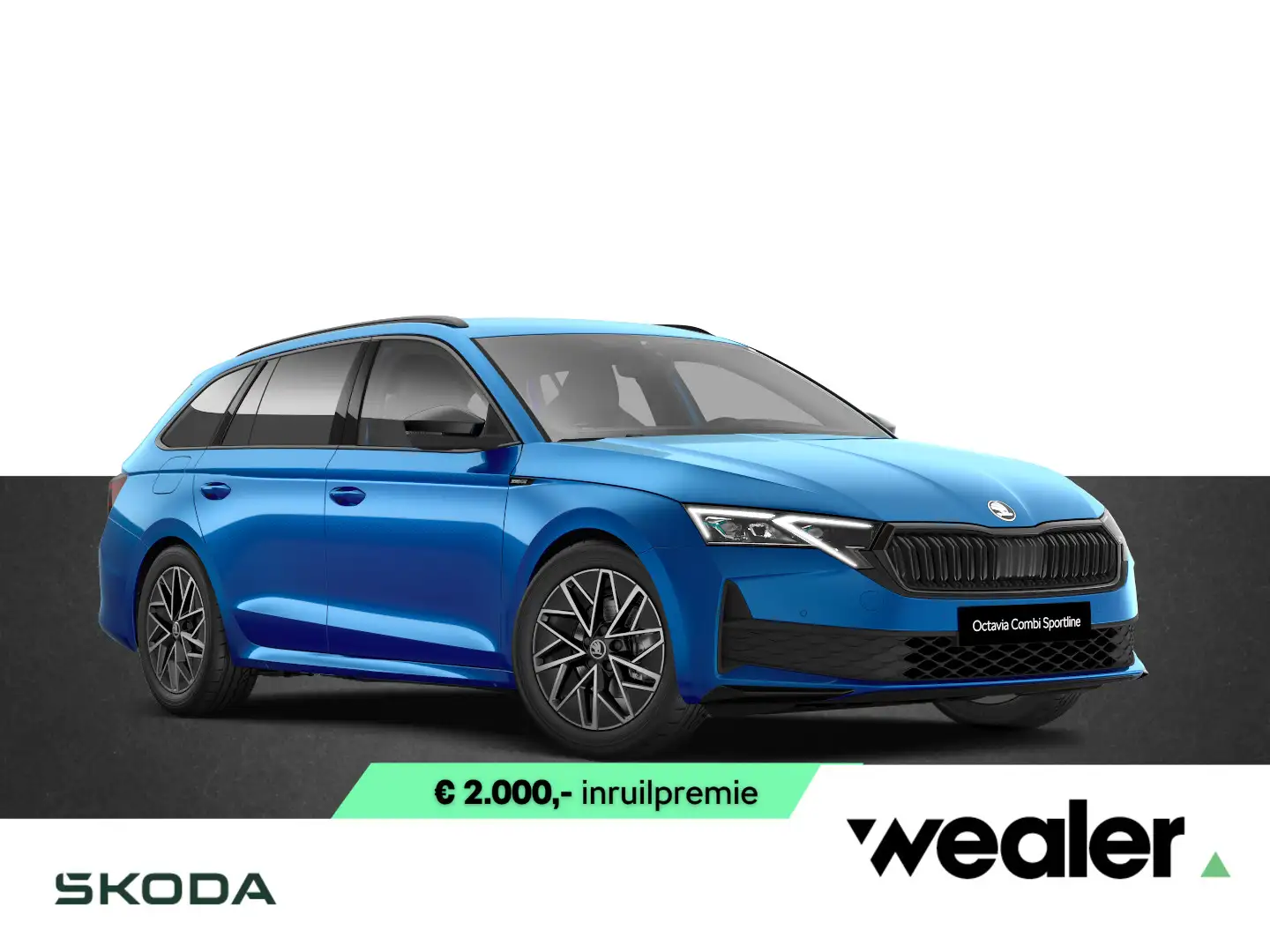 Skoda Octavia Combi Sportline Tour 1.5 TSI 150 PK DSG | Automaat Blauw - 1