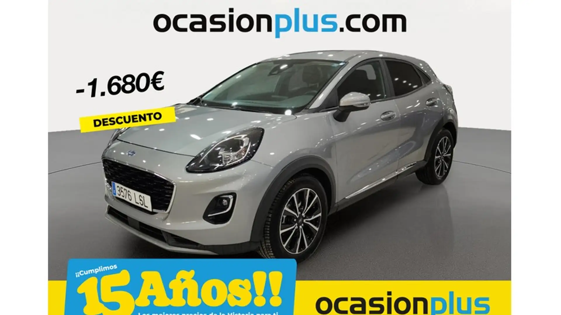 Ford Puma 1.5 Ecoblue Titanium 120 Argent - 1