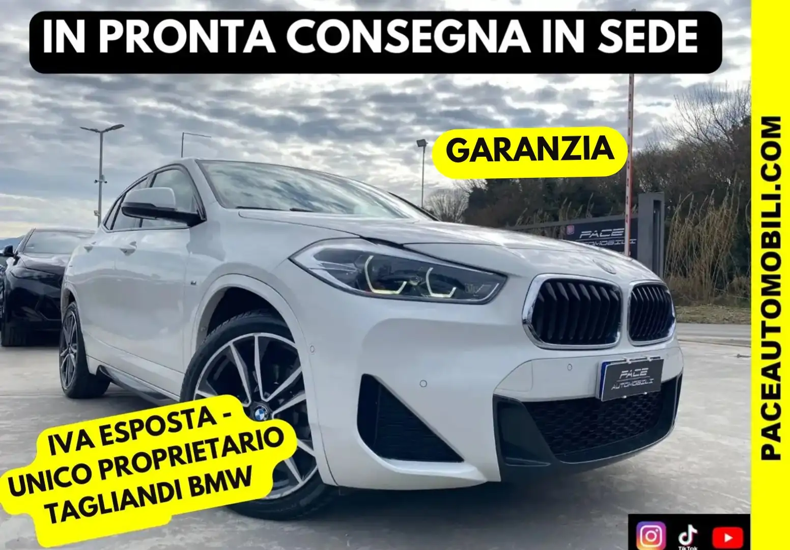 BMW X2 18D M SPORT M-SPORT MSPORT KAMERA 19" **LEGGI NOTE Bianco - 1