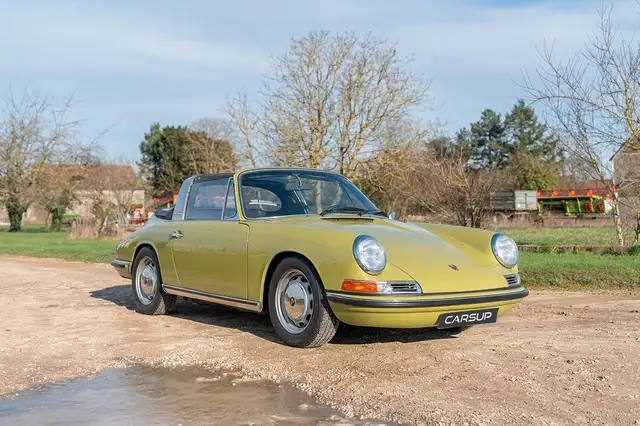 Porsche 912 TARGA SOFT WINDOW SWB (Châssis court) - GOLDEN GREEN de 1968