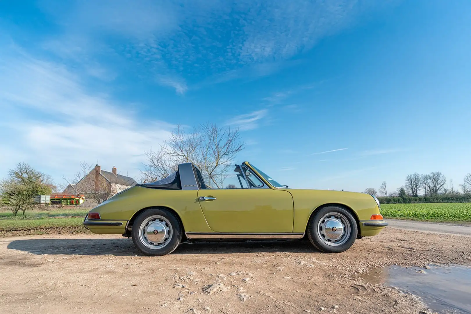 Porsche 912 TARGA SOFT WINDOW SWB (Ch¢ssis court) - GOLDEN GRE Vert - 2