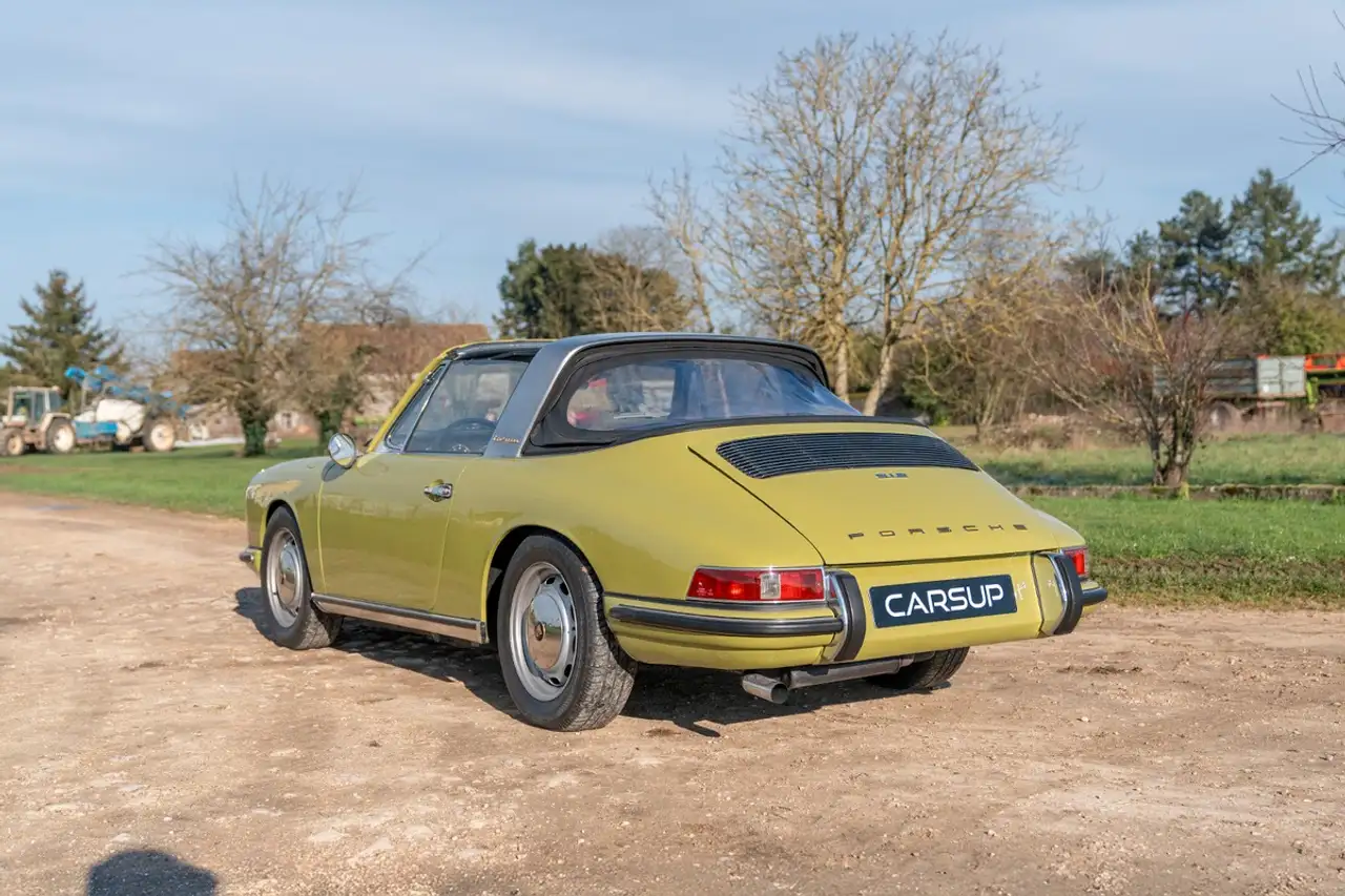 Porsche 912 TARGA SOFT WINDOW SWB (Châssis court) - GOLDEN GREEN de 1968, foto 5