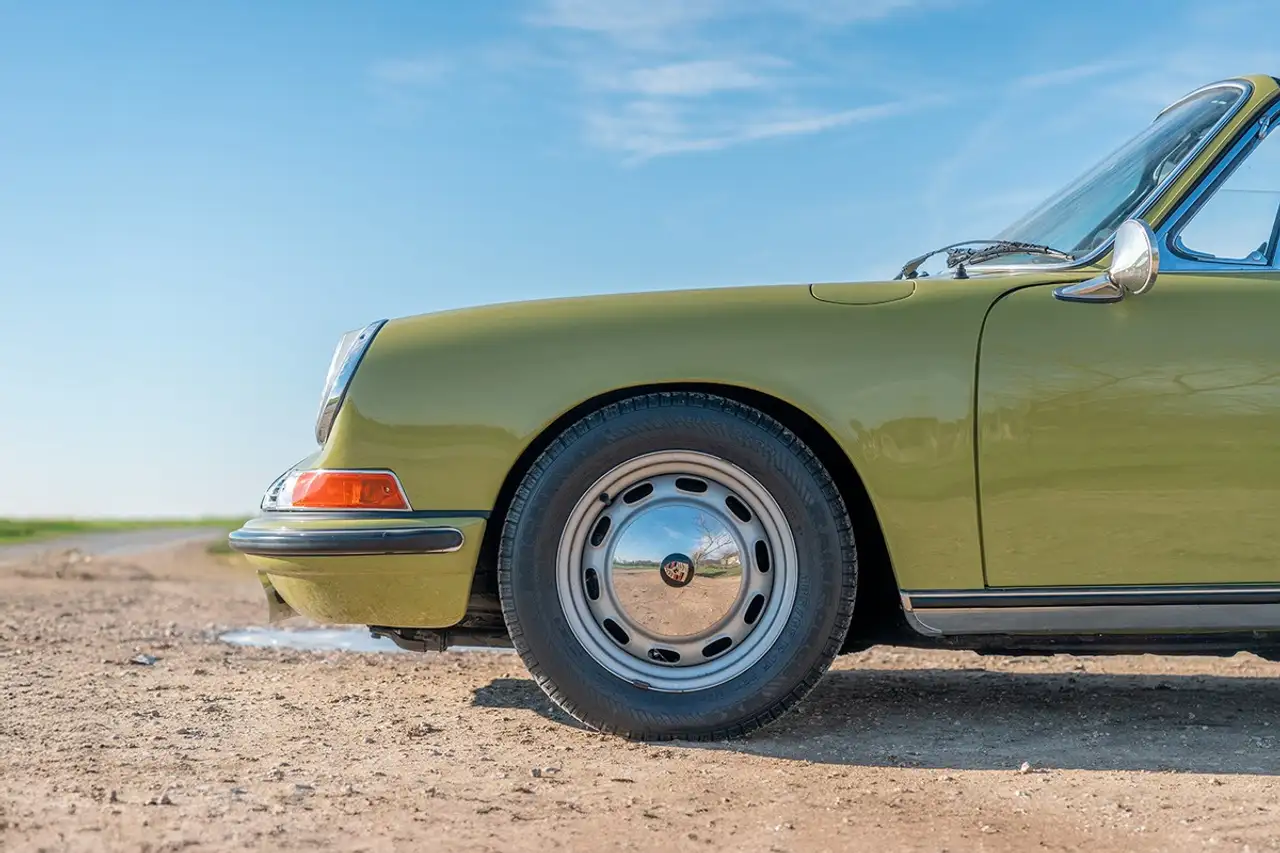 Porsche 912 TARGA SOFT WINDOW SWB (Châssis court) - GOLDEN GREEN de 1968, foto 11
