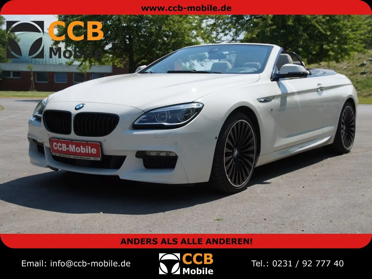 BMW 650 Cabrio 650i xDrive*2 HD*ORIG. 27600 km*NEUWE Alb - 1