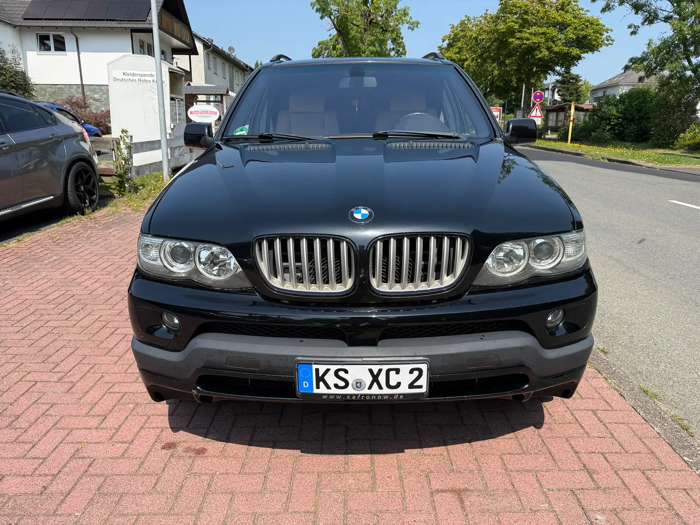BMW X5 3.0d 6. Gang Schalter 4.8iS Optik Leder AHK Navi Schwarz - 2