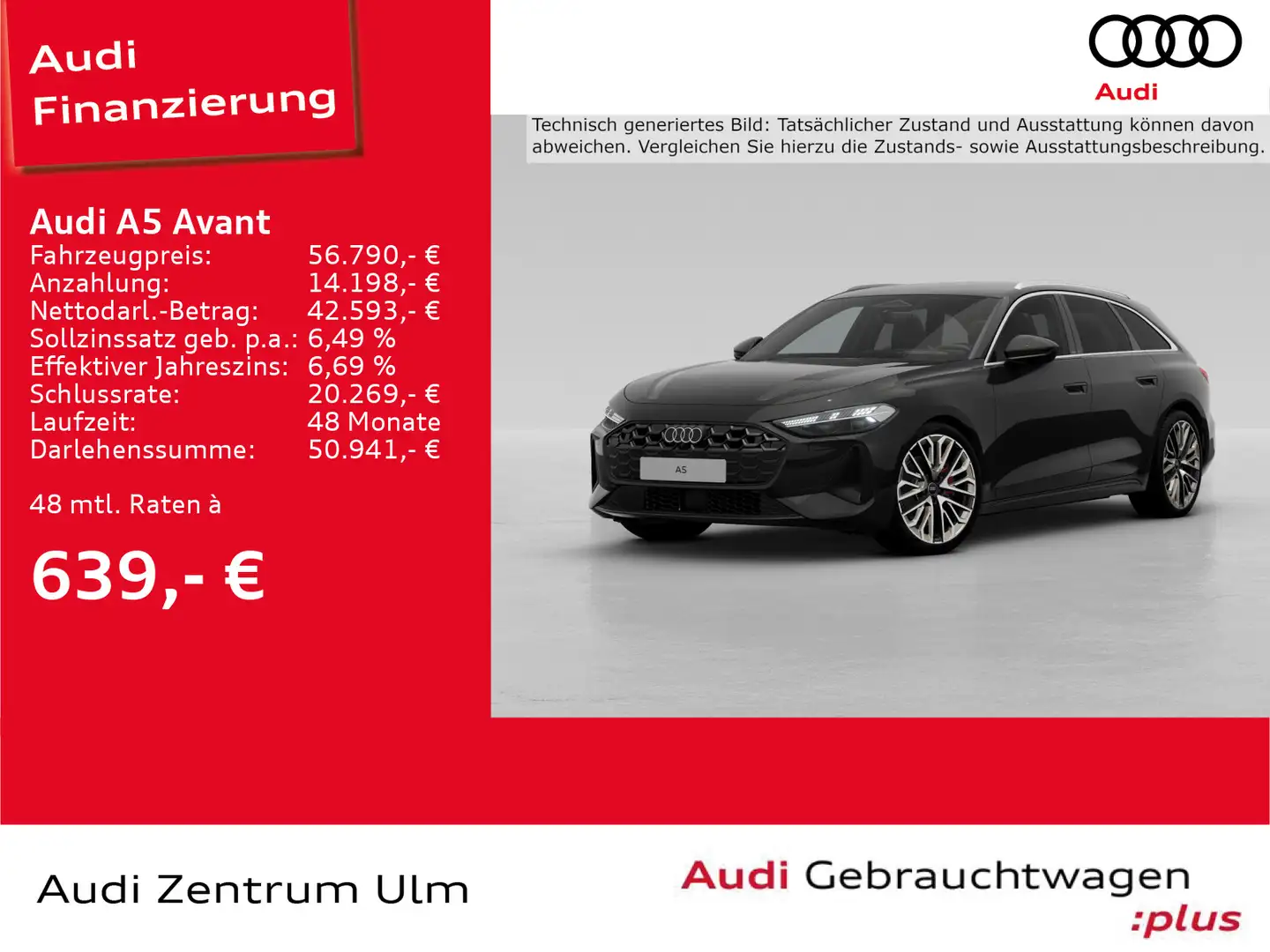 Audi A5 TFSI AHK HEAD-UP MATRIX STDZHG B&O 20" Schwarz - 1