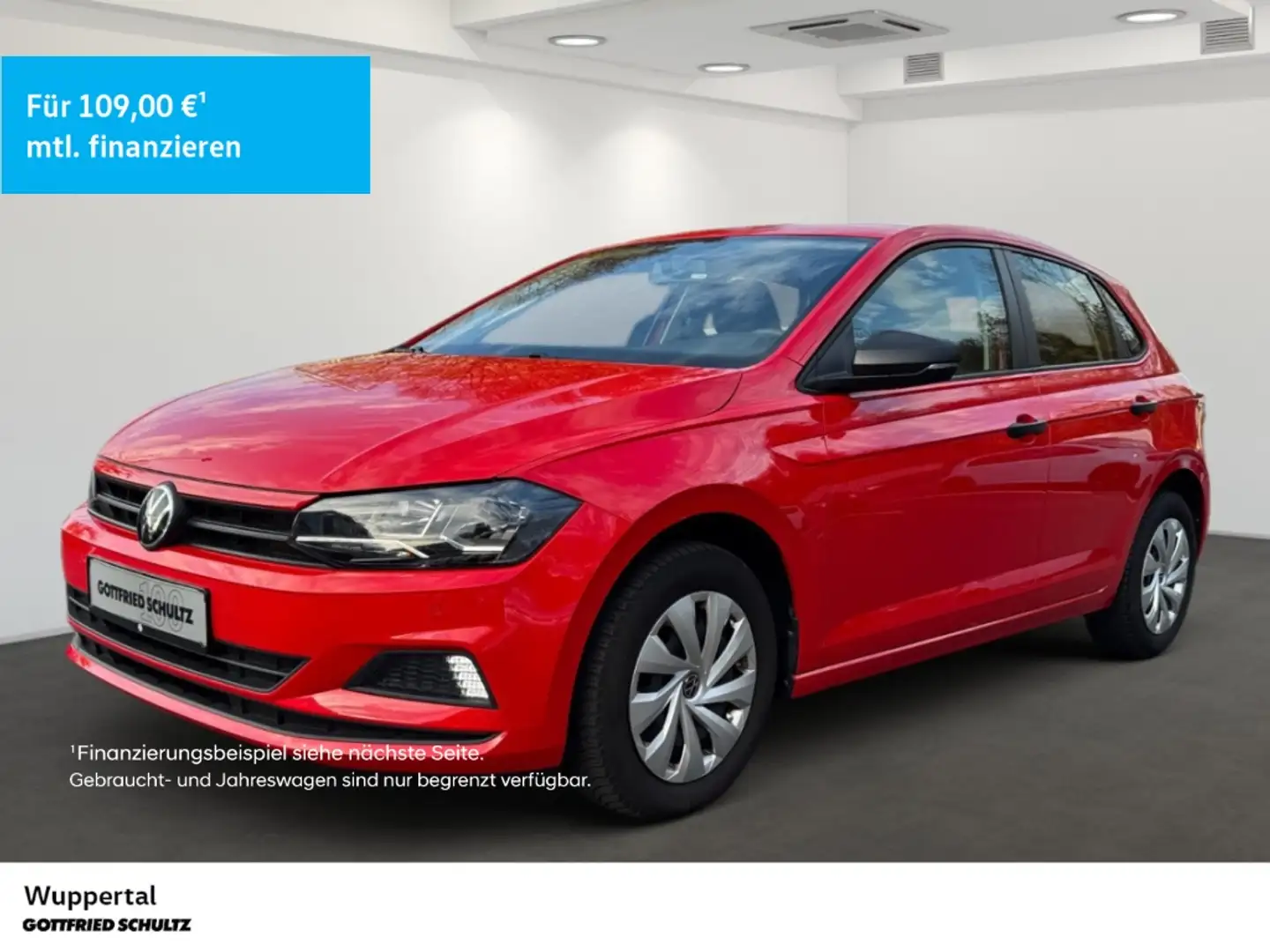 Volkswagen Polo 1.0 Trendline PDC KLIMA ZV E-FENSTER Rot - 1