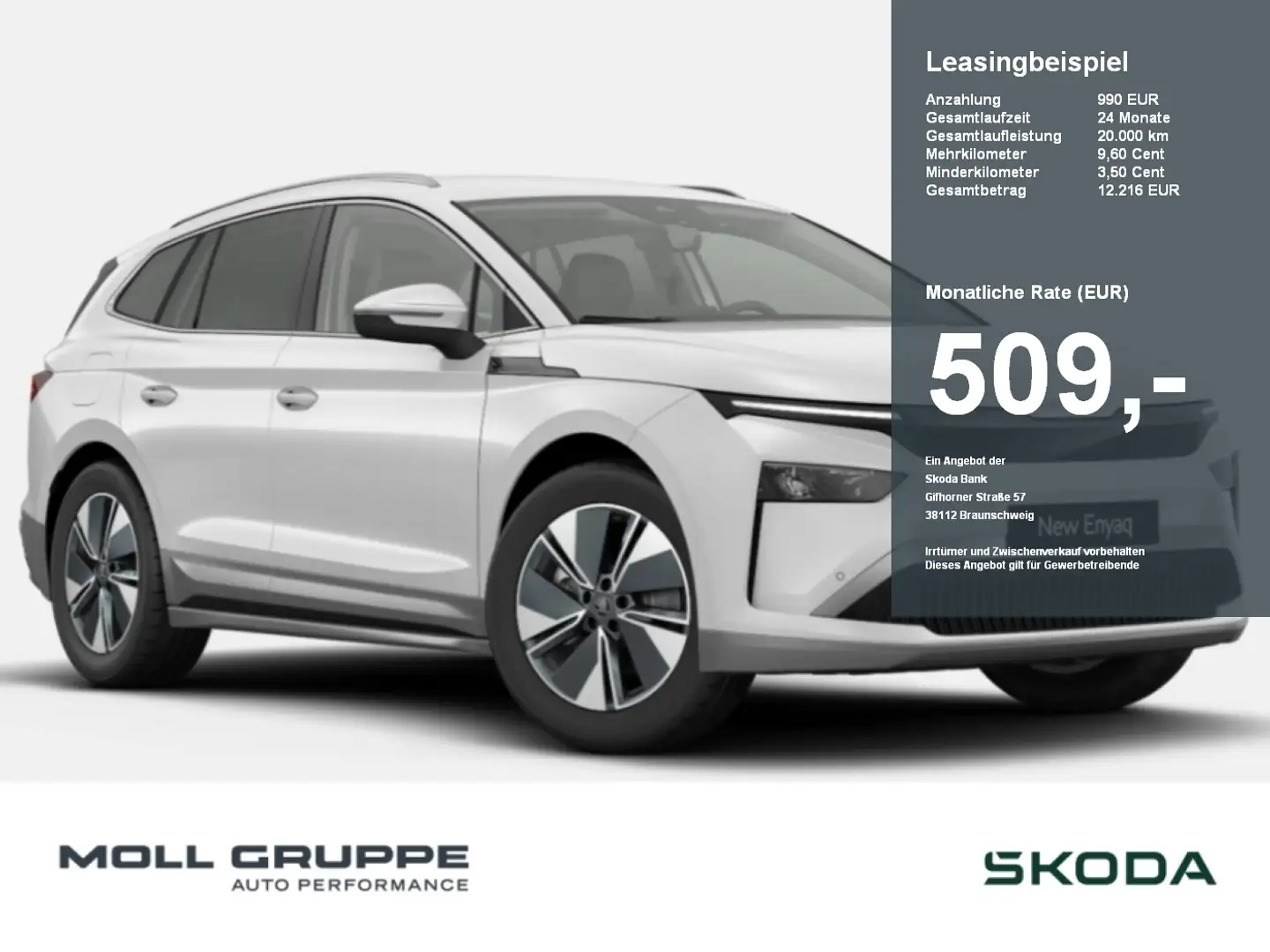Skoda Enyaq 85 Loft 360 ACC AHK AKUSTIKGLAS ALCANTARA Blanc - 1