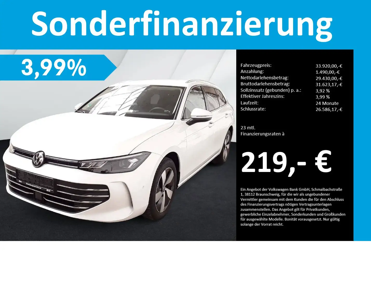 Volkswagen Passat Variant 1.5 eTSI DSG Business KAMERA AHK Weiß - 1