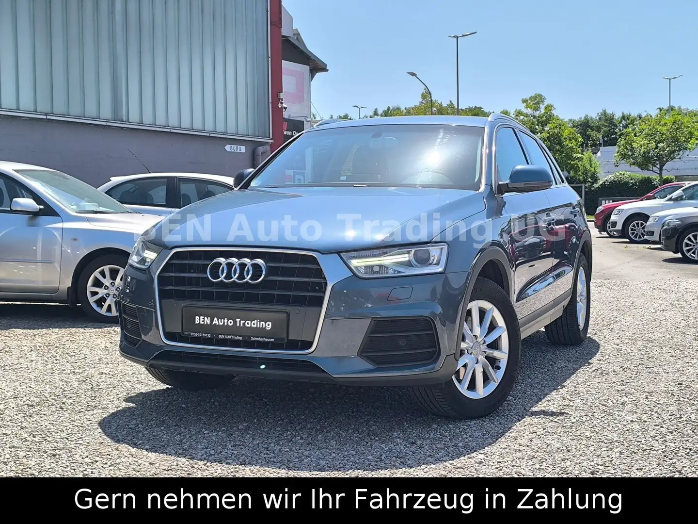 Audi Q3 Basis Ultra Sthz°Leder°Navi°PDC°AHK°AH°BT°Tem Blau - 1