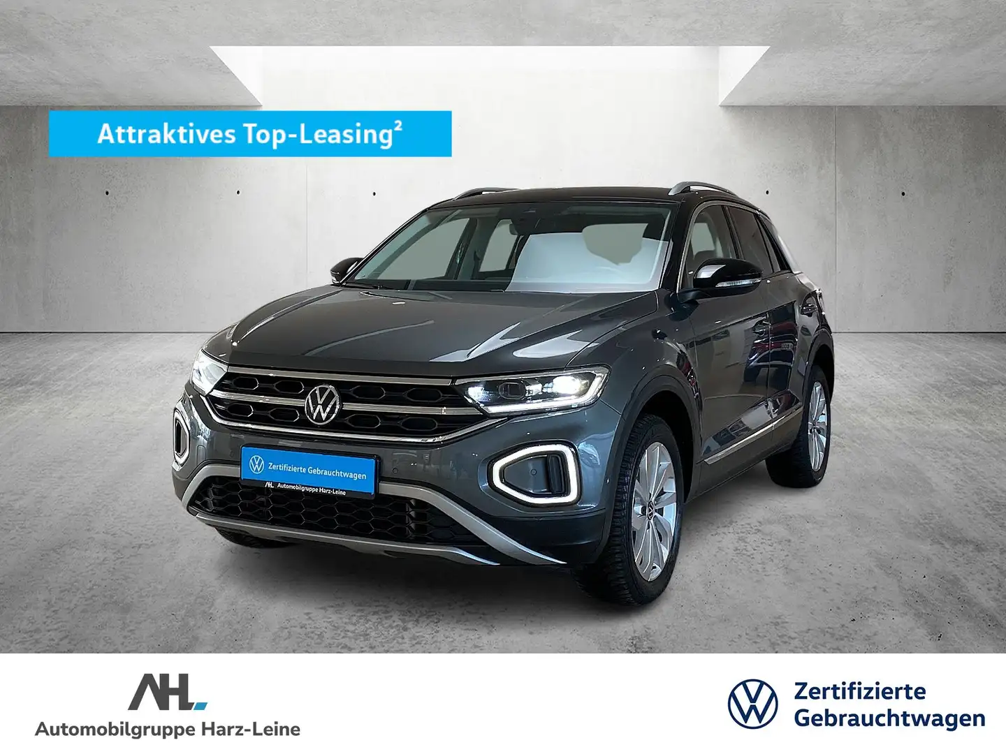 Volkswagen T-Roc 1.5 TSI Style DSG Navi AHK ACC LED Grau - 1