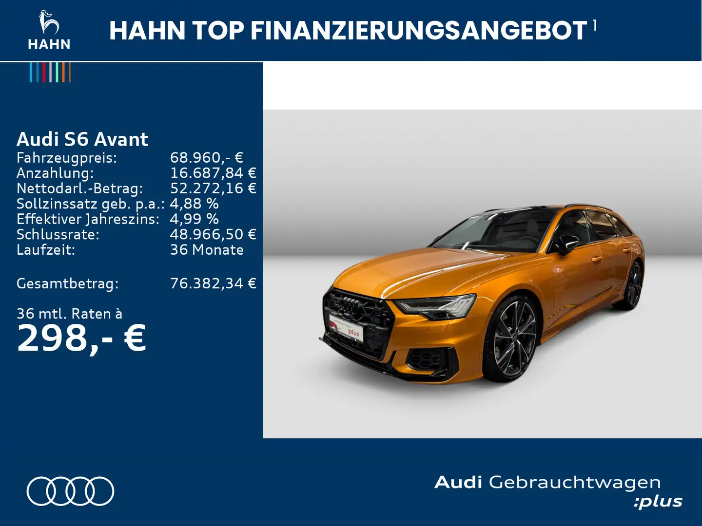 Audi S6 TDI quattro HD Matrix HUD B&O Pano °360 Orange - 2
