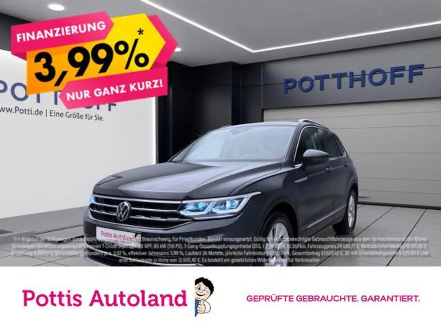 Volkswagen Tiguan 2.0 TDI ELEGANCE NAVI MATRIX PDC SITZHZG Grau - 1