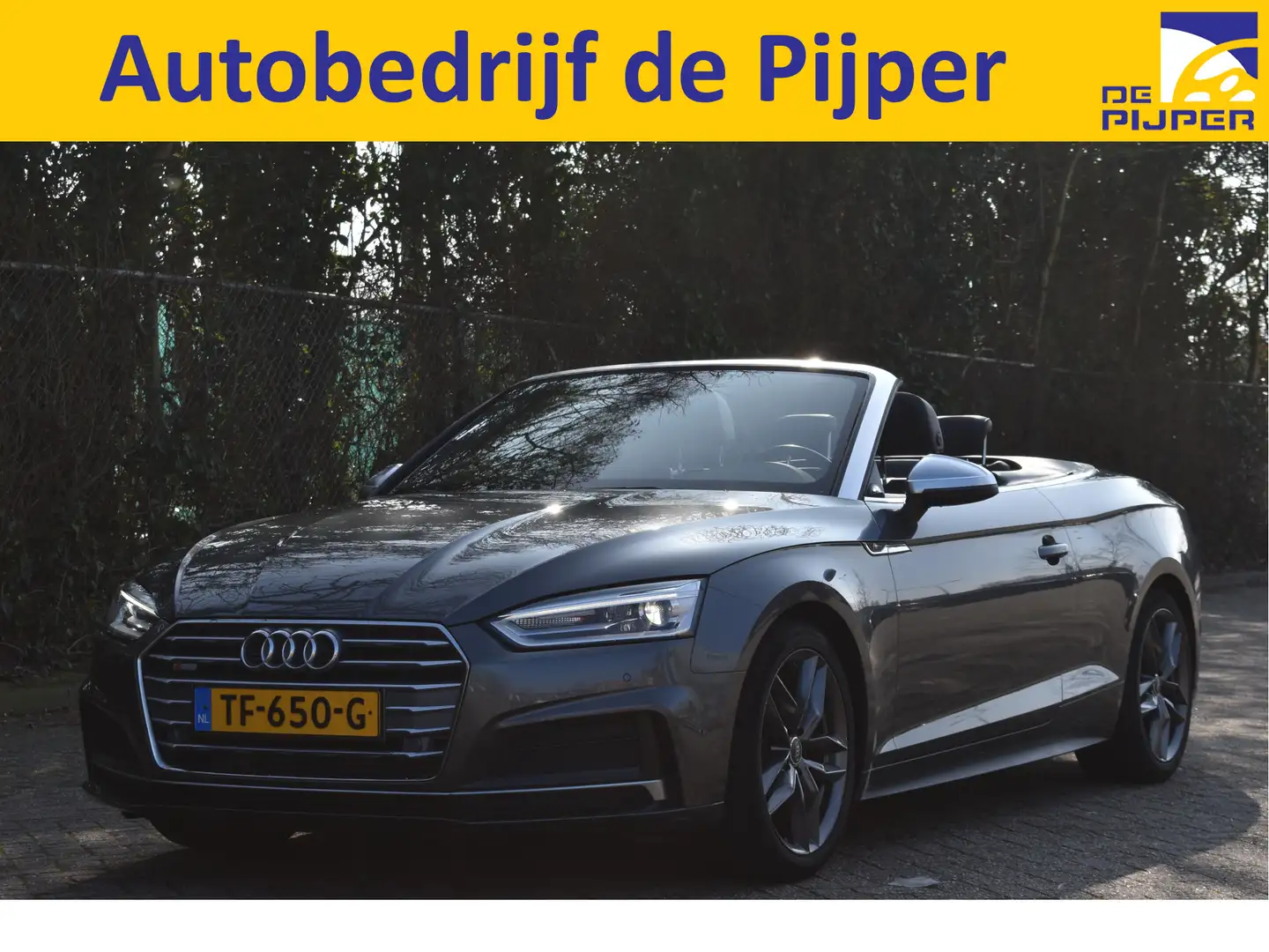 Audi A5 Cabriolet 2.0 TFSI MHEV Design Pro Line Plus 3x S- Grijs - 1