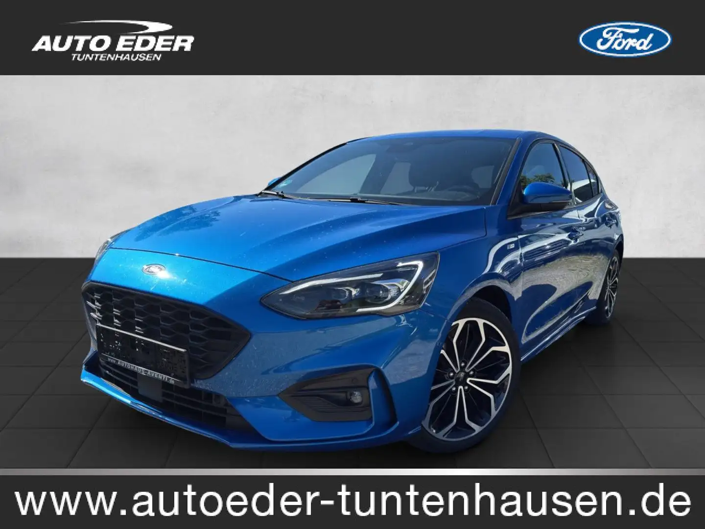 Ford Focus ST-Line Automatik Sportpaket Bluetooth Navi Blauw - 1