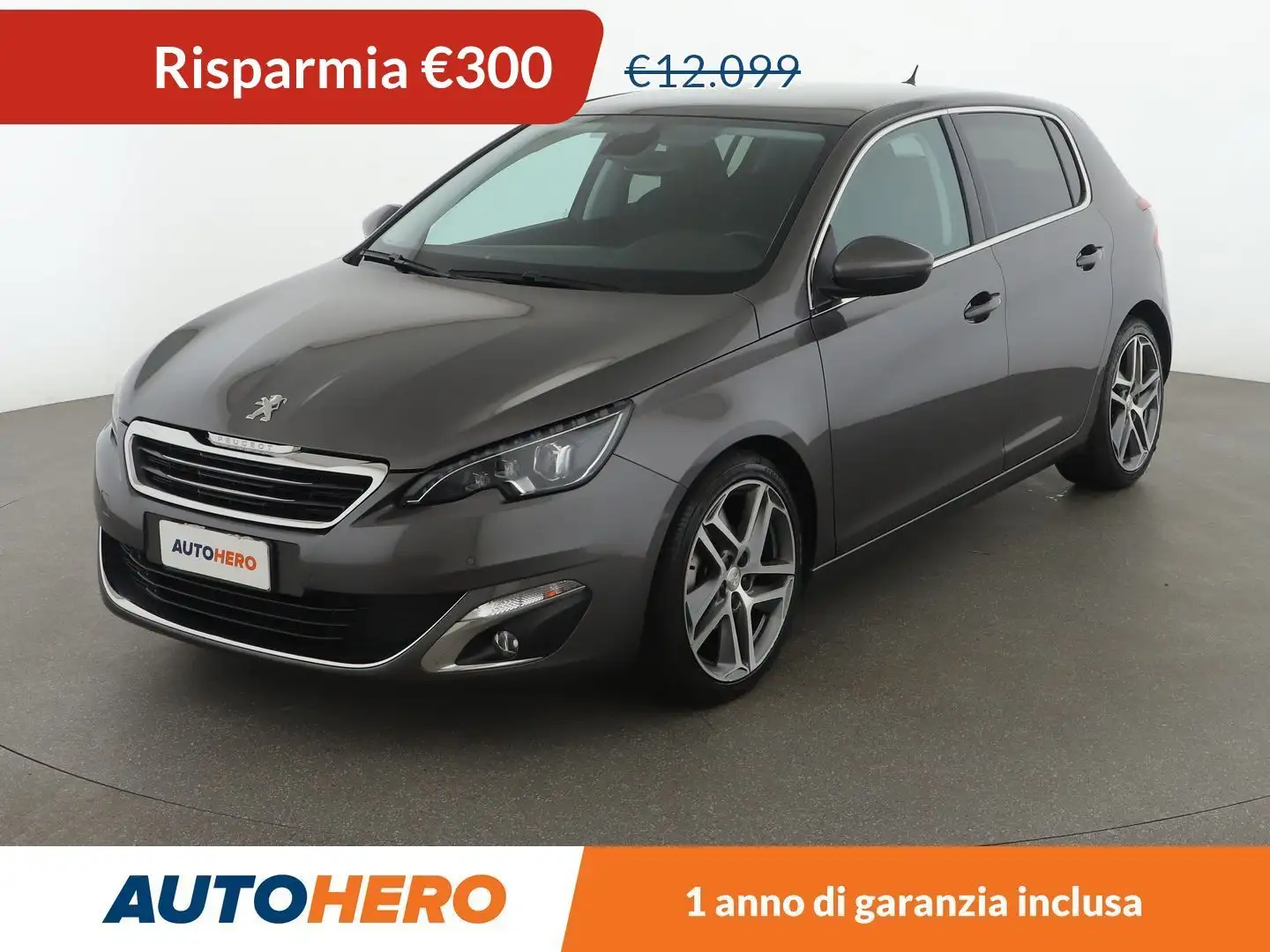 Peugeot 308 1.6 Blue-HDi Allure 120 CV EAT6 Gris - 1
