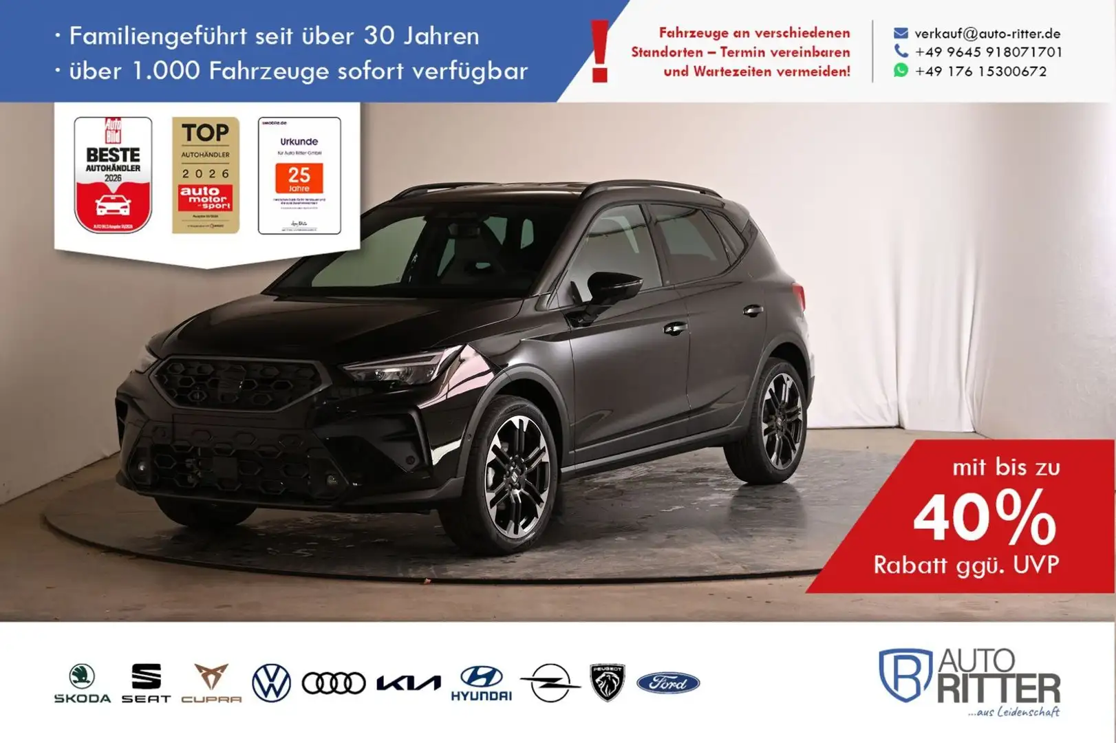 SEAT Arona FR Black Edition ACC|AHK|RFK|LED|Navi|C...