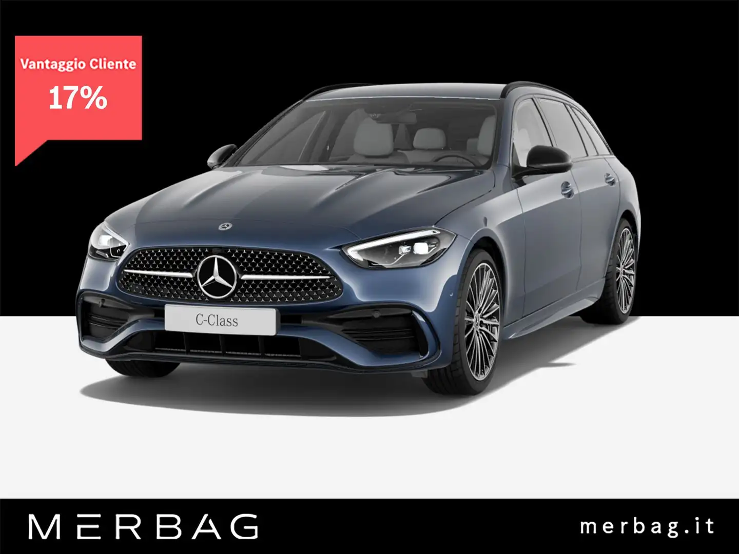 Mercedes-Benz C 200 Mild hybrid S.W. AMG Line Advanced Plus Blu/Azzurro - 1