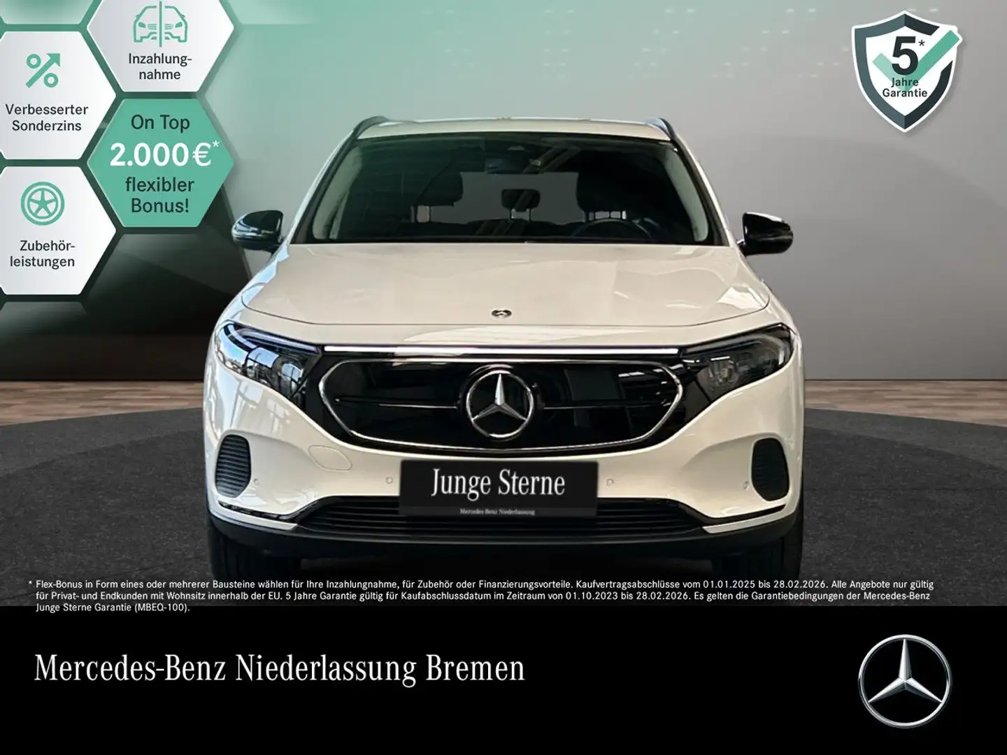 Mercedes-Benz EQA 300 4M PROG+NIGHT+ADVANCED+AHK+KAMERA+SPUR Weiß - 1