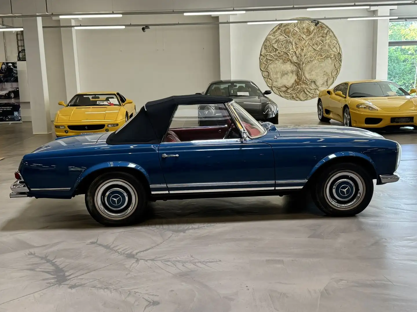 Mercedes-Benz 230 SL w113 Cabrio **Note 1** Blauw - 2