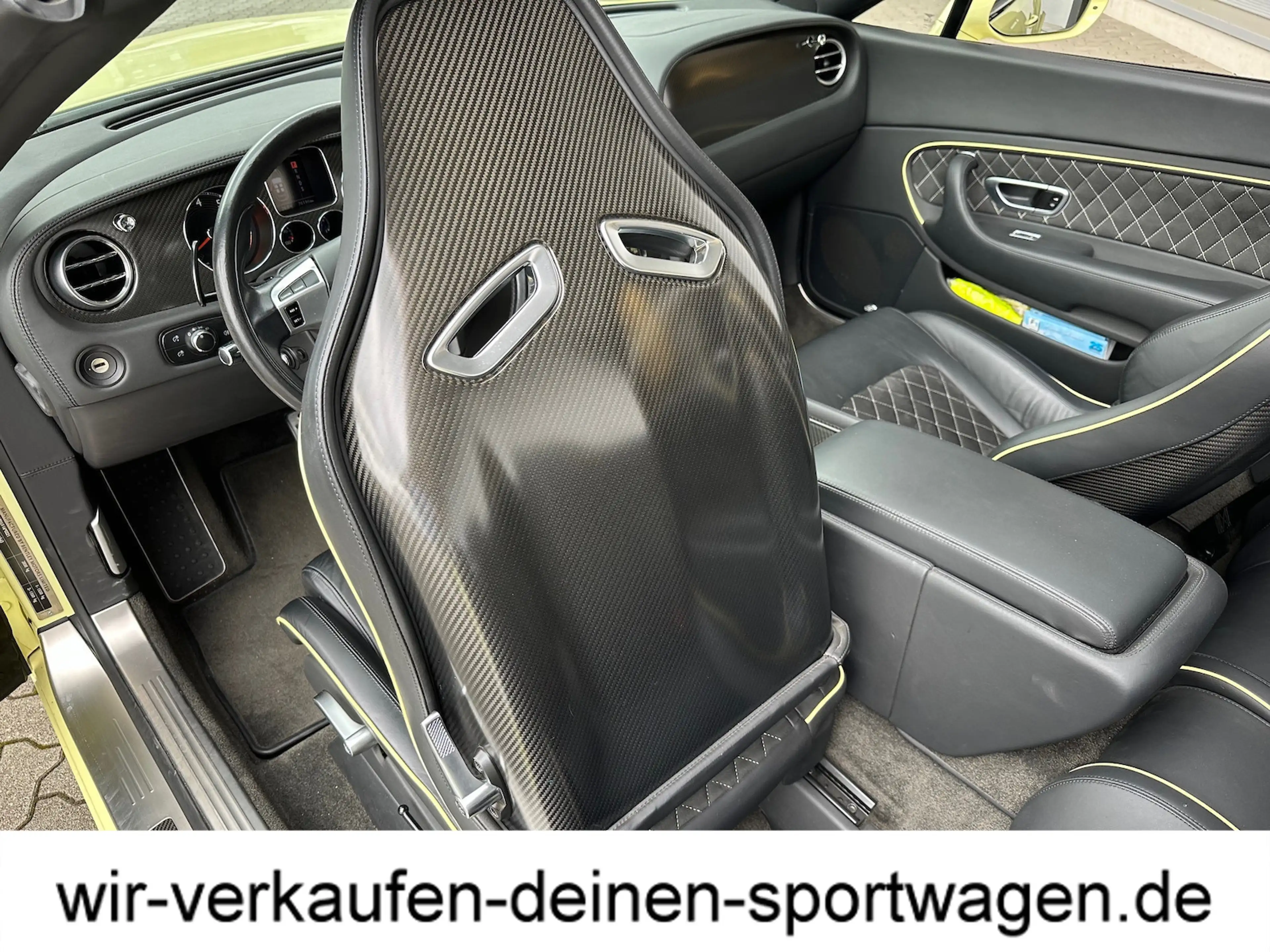 Bentley Continental Carbon-Sportsitze Windschott unfallfrei lückenl. B — photo 11