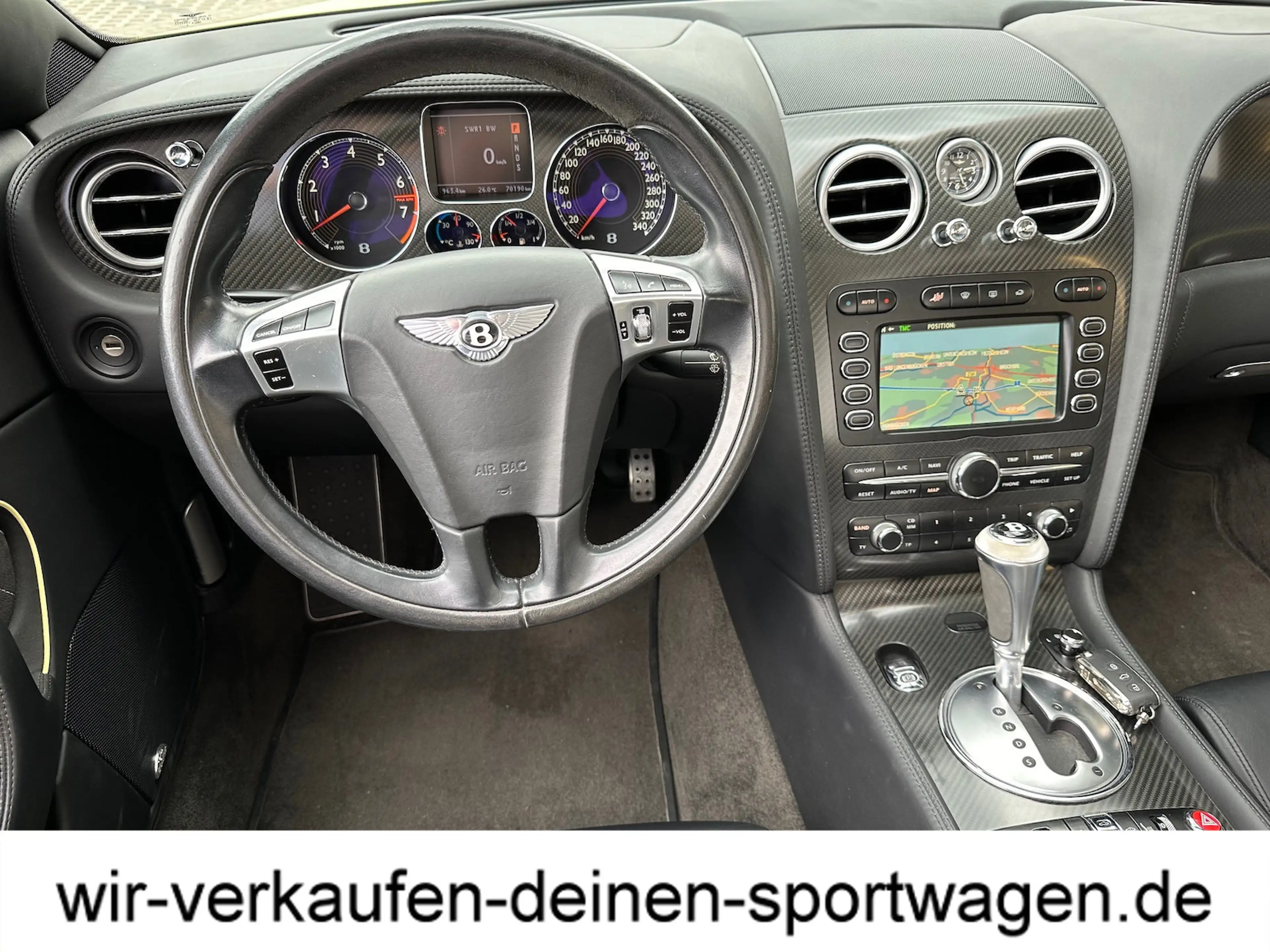 Bentley Continental Carbon-Sportsitze Windschott unfallfrei lückenl. B — photo 5