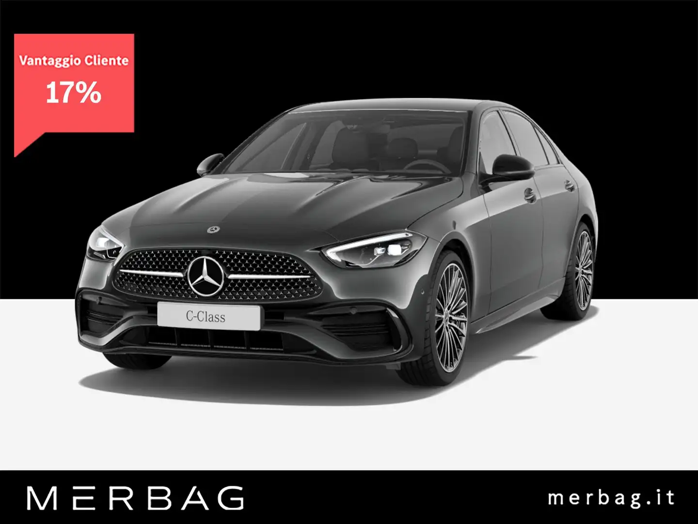 Mercedes-Benz C 200 200 Mild hybrid AMG Line Advanced Plus Grigio - 1