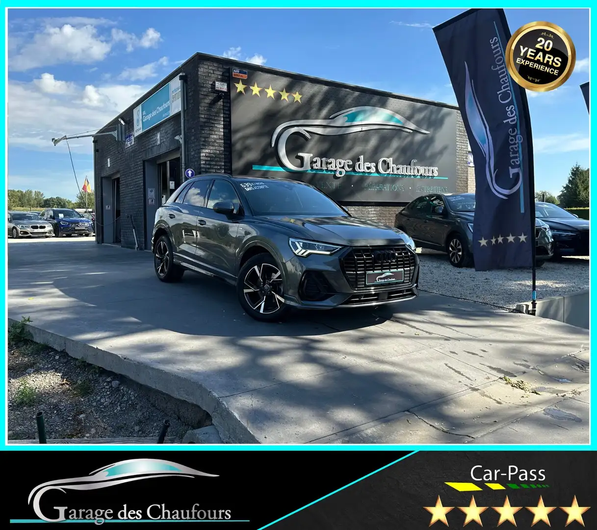 Audi Q3 35 TDi - ! Full S line ! - 1er Propr. - Eu6A Gris - 1