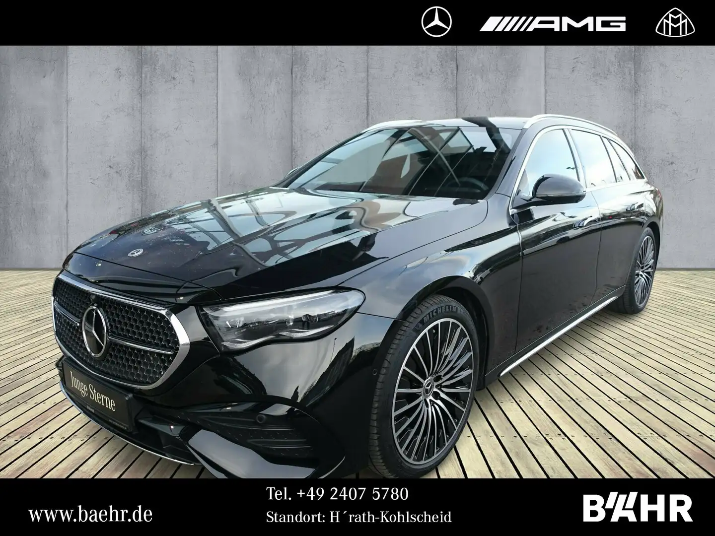 Mercedes-Benz E 220 E 220 d T AMG/Pano/AHK/Digital-Light/360°/LMR20" Schwarz - 1