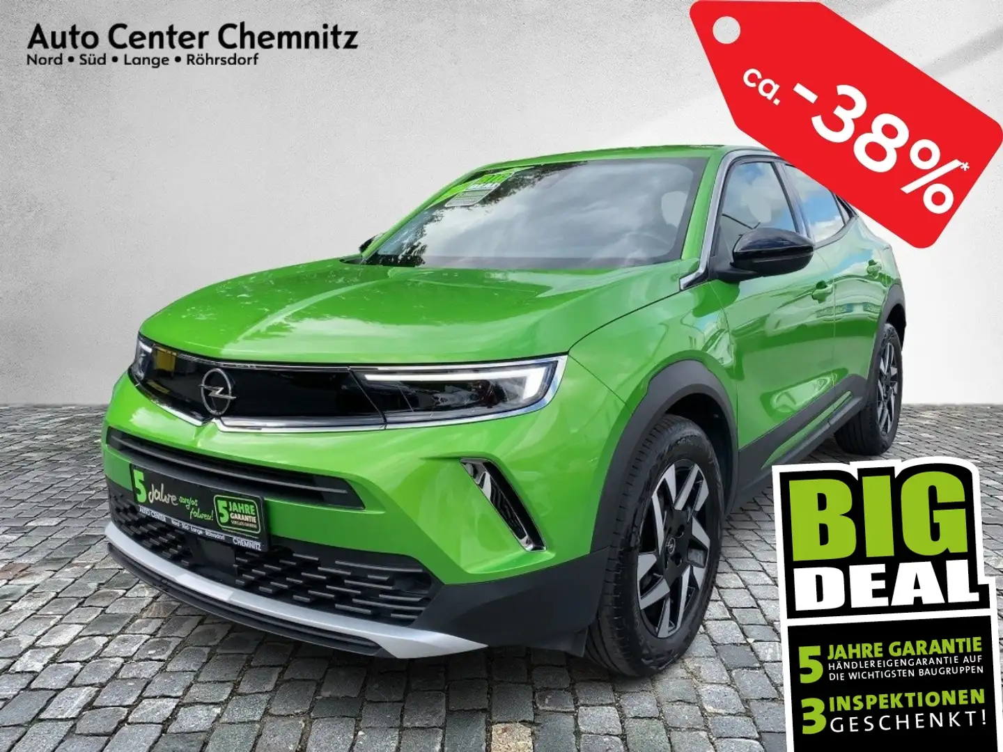Opel Mokka 1.2 Elegance LED/Teilleder/KlimaA/PDC/180° Verde - 1
