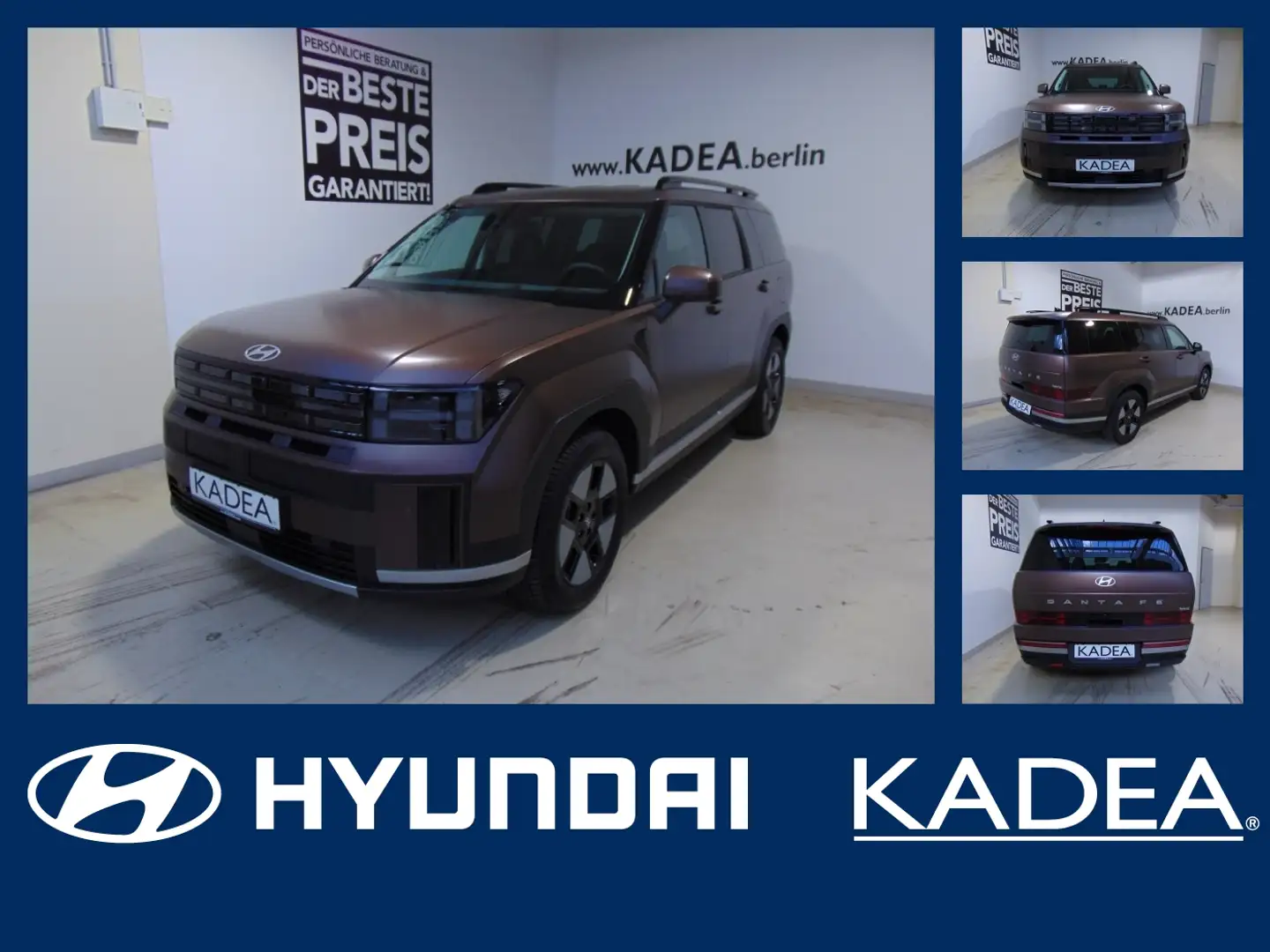 Hyundai SANTA FE 1.6 T-GDI Hybrid  5-Sitzer, Allrad Braun - 1