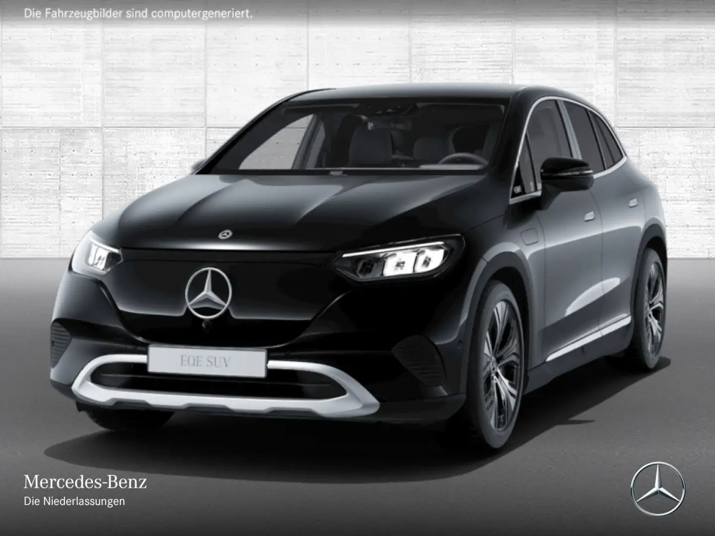 Mercedes-Benz EQE SUV EQE 300 AVANTG+360+LED+TOTW+KEYLESS Noir - 2