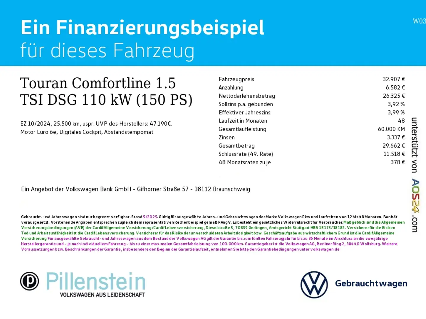 Volkswagen Touran Comfortline 1.5 TSI DSG 7-SITZE AHK KAMERA NAVI Grau - 2