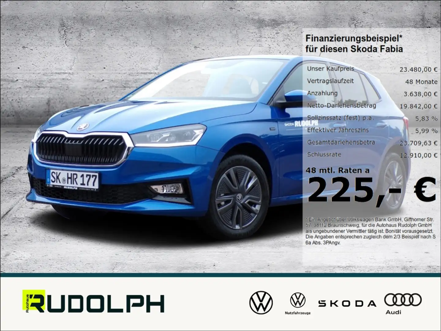 Skoda Fabia 1.0 TSI Tour LED SZH Start/Stop Keyless LenkradHZG Blau - 1