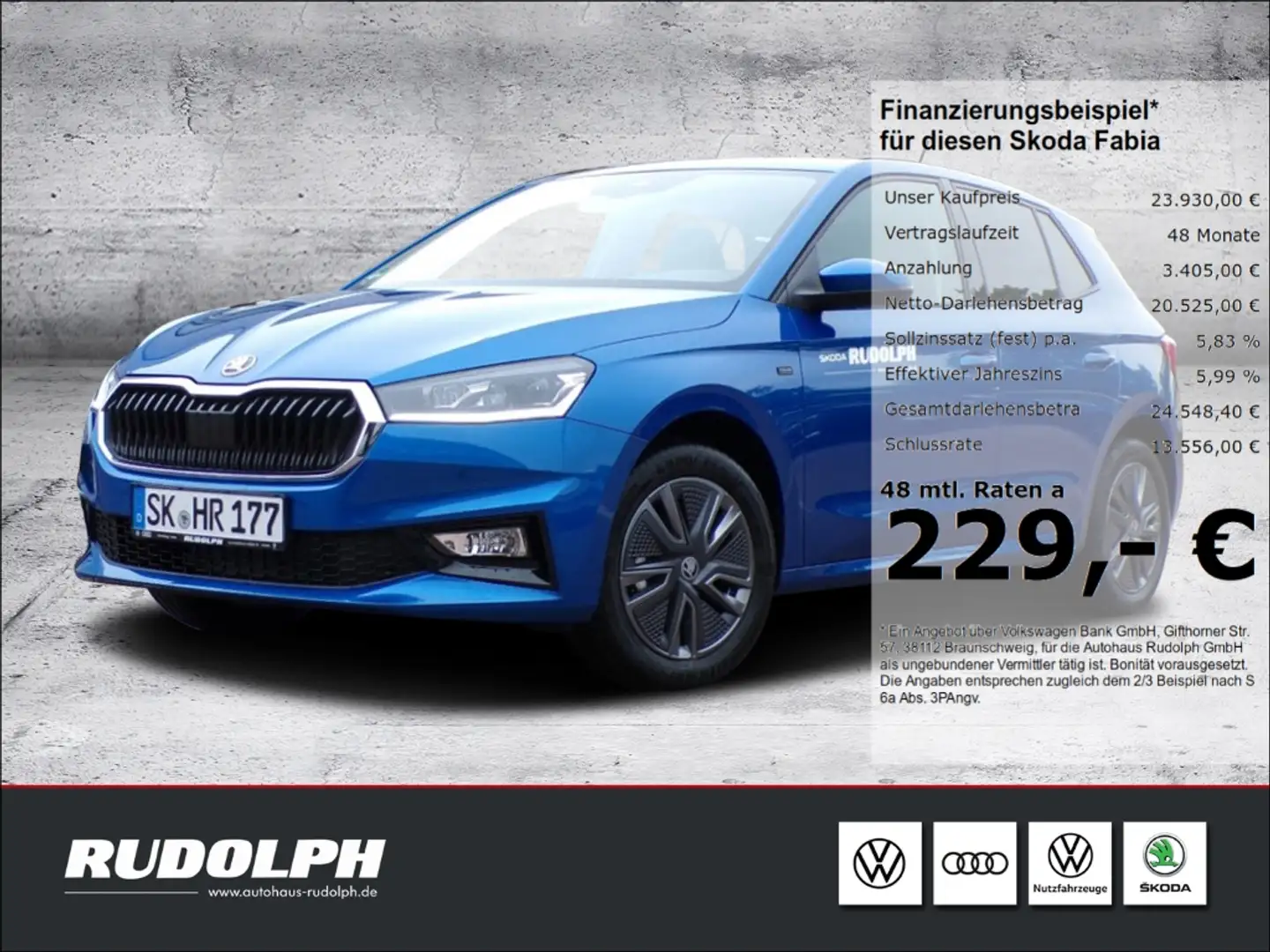 Skoda Fabia 1.0 TSI Tour LED SZH Start/Stop Keyless LenkradHZG Blau - 1