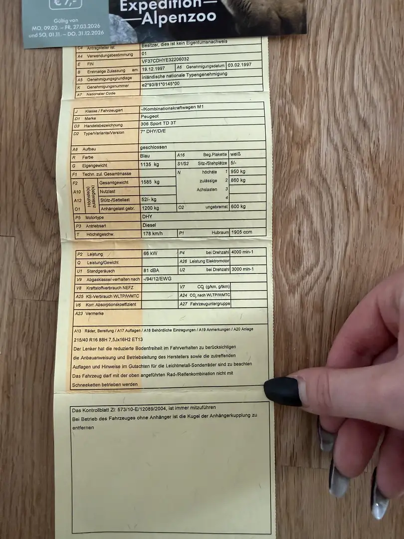 Peugeot 306 1,9 Sport Klima TD - 1